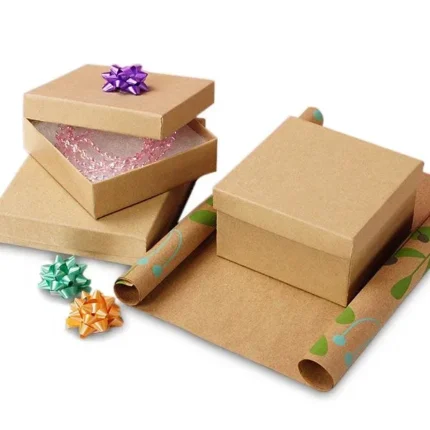 Natural Kraft Jewelry Boxes | Al Zaytoon Boxes Ind LLC