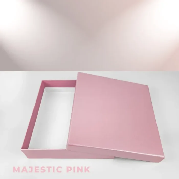 Top Bottom Chocolate Gift Box - Horizontal Model - Small Size - Majestic Pink