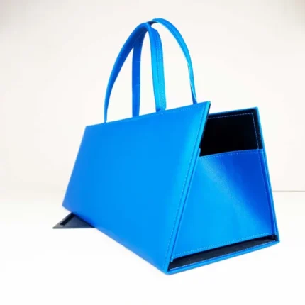 Luxury PU Leather Blue Bag