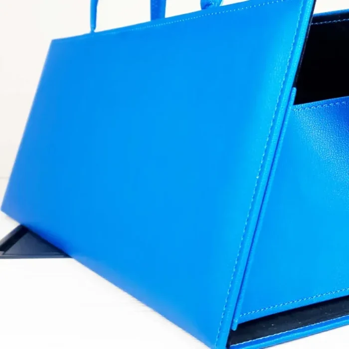 Luxury PU Leather Blue Bag