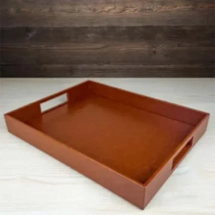 PU Leather Tray – Classic Texture Leather – Made with MDF Wood