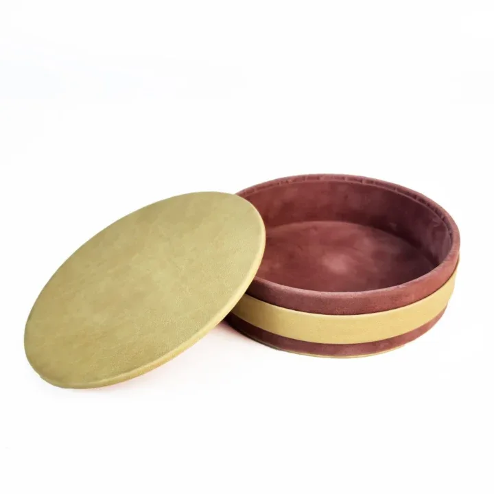 Round Leather Box